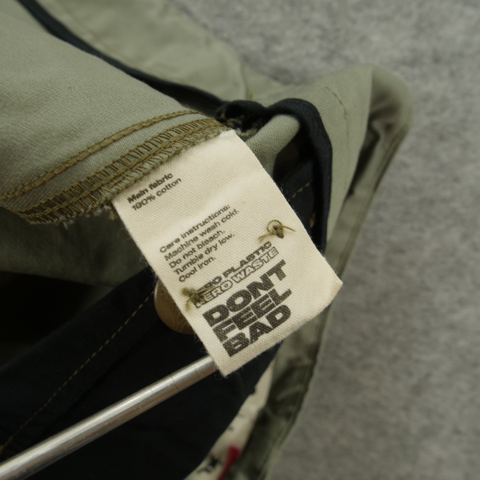 Unless Collective Shorts Mens Larg Egreen Flat Front Chino Streetwear Gorp Core — image 6 of 8